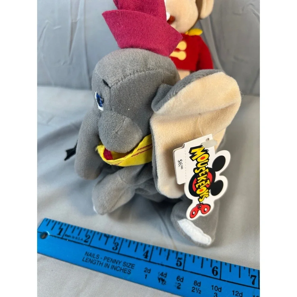 Disney Store Dumbo and Timothy Mouse Mini Bean Bag Plush Set NWT 7-8 Inch‎